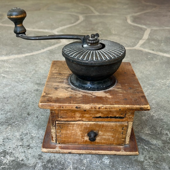 Vintage Other - Antique wooden coffee grinder